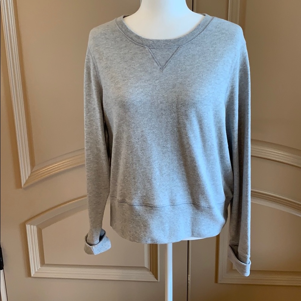 GAP Crop Grey Sweatshirt Cute New Large